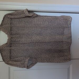 Express Sheer Brown Blouse